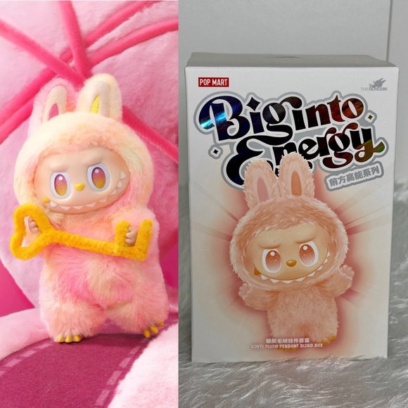 Pop Mart Labubu Big into Energy Loyalty Series Vinyl Plush Pendant Blind Box - Picture 1 of 8